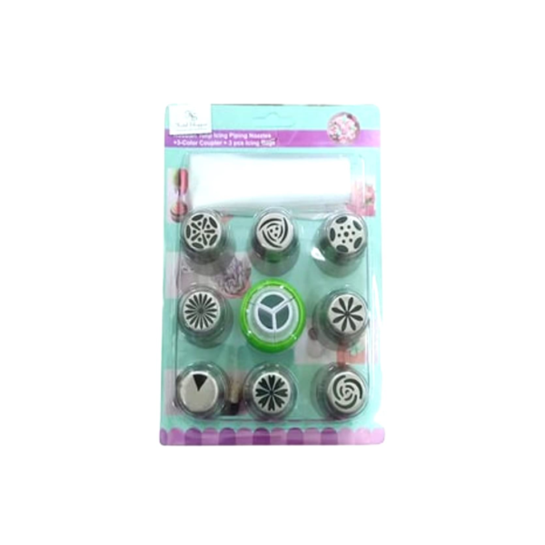 9pcs SS Russian Nozzle Set Professional - Food Grade Hygienic (Quantity: 9pcs/pack)