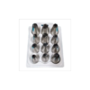 12pcs SS V Shape Nozzle Set Professional Big Size - Food Grade Hygienic (Nozzle Size: 3x3x5cm, Quantity: 12pcs/pack)