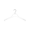 Transparent Poly Carbonate Material Based Durable Sturdy PC Cloth Hangers with 360° Swivel Hook (Pack of 1Pc)