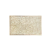 Pack of 6 Glossy 12×18 Inches Rectangle NET Table Placemats with Firm Grip Rubber Bottom (Colour: Gold)(Code: 5-12-66)