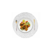 Pack of 6 Glossy 15 Inches Wide Round NET Table Placemats with Firm Grip Rubber Bottom (Colour: Silver)(Code: 5-12-67)