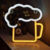 Neon LED "Beer" Signage Multicoloured Display Decorative Beer Emoji Sign
