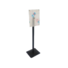 MS A4 Black Display Stand with Heavy Square Stone Base (Size: 21x29.7cm)