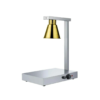 340W Electric SS Single Headed Food Lamp Warmer With Top And Bottom Heating (Colour: Gold)