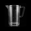 1L PC Transparent Toughened Jugs with Measurements and Convenient Handle (Capacity: 1000ml)