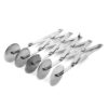 5 Wheels SS Croissant Flat Dough Divider Cutter, Mini Samosa Patti Cutter, Kaju Katli Cutter (Size: 24.5cm Long and Cutter 5.5cm Wide)
