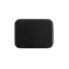 16x22 Inches Rectangle Non-Breakable Anti Skid Super Fibre Glass Service Tray With Heavy Rubber Grip Tray (Colour: Black)