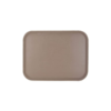 18x26 Inches Rectangle Non-Breakable Anti Skid Super Fibre Glass Service Tray With Heavy Rubber Grip Tray (Colour: Brown)