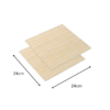 Sushi Rolling Mat LITE Natural Bamboo Based Eco-Friendly Japanese Korean Kimbap Mat Sushi Tool (Size: 9.6x9.6 Inches, Pack of 2 Pieces) - Image 2