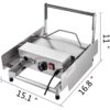 2400W Electric 211 Commercial Heavy Duty Stainless Steel Small Burger Bun Toaster Hamburger Chicken Rolls Toaster - Image 2