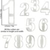 0-9 Numbers SS Biscuit Cookie Cutter Mould - Food Grade Hygienic (Quantity: 10pc/pack) - Image 2