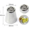 9pcs SS Russian Unique Nozzle Set Professional - Food Grade Hygienic (Quantity: 9pcs/pack - All Nozzles of Unique Patterns) - Image 2