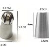 13pcs SS Mix Nozzle Set Professional - Food Grade Hygienic (Quantity: 13pcs - 6 Russian, 3 Regular, 2 Balloon, 1 Cylindrical Long And 1 Cleaning Brush - All Nozzles Of Unique Patterns) - Image 3