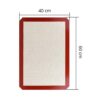 60x40cm Silicone Baking Mat - Reusable and Washable Kneading Dough Mat (Size: 60x40cm) - Image 2