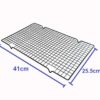 Rectangle Teflon Coated Cooling Rack Baking Tool BBQ Net Grill (Size: 41x25.5x2cm) - Image 2