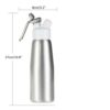 Cream Whipper 500ml LITE Whipped Cream Dispenser with Multiple Attachments (Size: 27x8cm) - Image 2