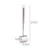 10 Inches Dual Sided Stainless Steel Ice Breaker Hammer with Ring for Hanging Storage, Dishwasher Friendly Food Tenderizer (Hammer Length: 10 Inches, Hammer Weight: 350gms approx) - Image 2
