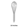 10 Inches Whisk SS Wire Based Hangable Commercial SS Whisk, Manual Hand Mixer, Froth Whisker (Size: 10 Inches, Handle Size: 5 Inches App.) - Image 2