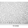 Pack Of 6 Glossy 12×18 Inches Rectangle NET Table Placemats With Firm Grip Rubber Bottom (Colour: Silver)(Code: 5-12-65) - Image 3
