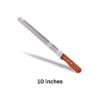 Bread Knife with 10 Inches Serrated Blade with Wide Teeth and Wooden Handle for Cutting/Slicing of Bread, Cake, Burger, Bun (Total Size: 15 Inches - Blade Size: 10 Inches, Handle Size: 5 Inches App.) - Image 2
