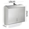 Rectangle Stainless Steel Wall Mountable Tissue Paper Toilet Paper Holder. - Image 2