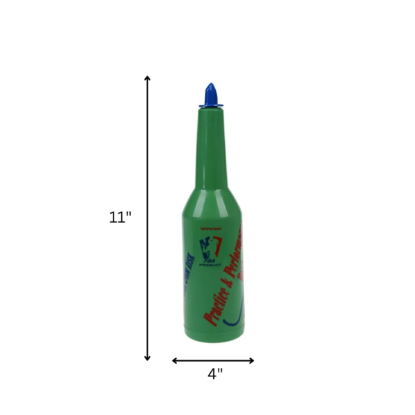 Flair Decorative Bottle Performance Practice Bottle for Bartending Training Purposes with Bottle Stopper (Color: Green) - Image 2