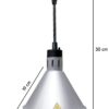 Electric V Shaped Hanging Model Food Warming Lamp (Colour: Silver) - Image 2