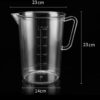 3L PC Transparent Toughened Jugs with Measurements and Convenient Handle (Capacity: 3000ml) - Image 2