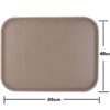 18x26 Inches Rectangle Non-Breakable Anti Skid Super Fibre Glass Service Tray With Heavy Rubber Grip Tray (Colour: Brown) - Image 2