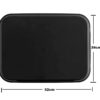 15x20 Inches Rectangle Non-Breakable Anti Skid Super Fibre Glass Service Tray With Heavy Rubber Grip Tray (Colour: Black) - Image 2