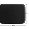 12x16 Inches Rectangle Non-Breakable Anti Skid Super Fibre Glass Service Tray With Heavy Rubber Grip Tray (Colour: Black) - Image 2
