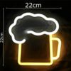 Neon LED "Beer" Signage Multicoloured Display Decorative Beer Emoji Sign - Image 2