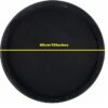 16 Inches Wide Round Non-Breakable Anti Skid Super Fibre Glass Service Tray with Heavy Rubber Grip Tray (Colour: Black) - Image 2