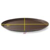 25 Inches Oval Anti Skid Super Fibre Tray Heavy Duty Non Slip Oval Shape Tray (Tray Colour - Brown, Tray Size - 25 x 20 Inches) - Image 2