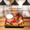 Bento Box with Bowl and Lid Japanese Style Portable Lunch Container (Size: 30x23.75x5cm) - Image 3