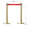 Set of A4 Size Golden Horizontal Instruction Display Board And Golden SS Queue Manager with Red Tape - Image 3