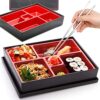 Bento Box Japanese Style Portable Lunch Containers (Size: 30x23.75x5cm) - Image 3