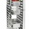 SS GN PAN Trolley with 15 Slots & Lockable Wheels (Trolley Size: 33x55x188cm, GN Pans NOT Included) - Image 3