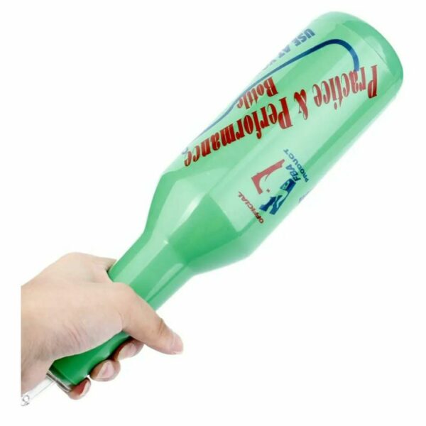 Flair Decorative Bottle Performance Practice Bottle for Bartending Training Purposes with Bottle Stopper (Color: Green) - Image 3