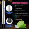 ABS +SS Based Cocktail Muddler (Extra Large Size: 30cm Tall) - Image 3