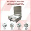 Rectangle Stainless Steel Wall Mountable Tissue Paper Toilet Paper Holder. - Image 3