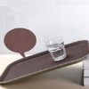 18x26 Inches Rectangle Non-Breakable Anti Skid Super Fibre Glass Service Tray With Heavy Rubber Grip Tray (Colour: Brown) - Image 3