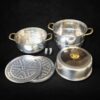 28cm Wide Gold + SS 3 Tier Manual Rice Corn Momo Steamer (Size: 28cm) - Image 3