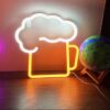 Neon LED "Beer" Signage Multicoloured Display Decorative Beer Emoji Sign - Image 3