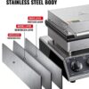 1700W Commercial 25 In 1 Electric Pan Cake Maker Machine with Top & Bottom Plates (Size: 31x37x26cm) - Image 3
