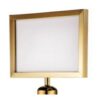 Set of A4 Size Golden Horizontal Instruction Display Board And Golden SS Queue Manager with Red Tape - Image 4