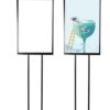 Electric A2 Sized Black LED Standing Display Board Stand (Display Area: 60x40cm) - Image 4