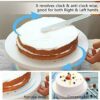 Plastic Cake Stand 360 Degree Rotating for Decorating, Icing Turntable (Size: 12 Inches Wide and 2.4 Inches Height, Weight: 0.315kg, Colour: White) - Image 4