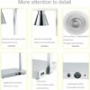 615W Electric SS Double Headed Food Lamp Warmer With Top And Bottom Heating (Colour: Silver) - Image 4
