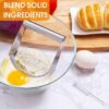 4.2 Inches Wide SS Dough Whisker - Horizontal Shaped Pastry Blender, Masher Mixer - Food Grade Hygienic (Size: 11.5x10.5cm) - Image 4